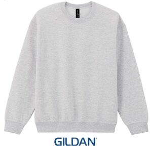 NEW Mens Gildan Unisex DryBlend Crewneck Sweatshirt Long Sleeve Gray Small